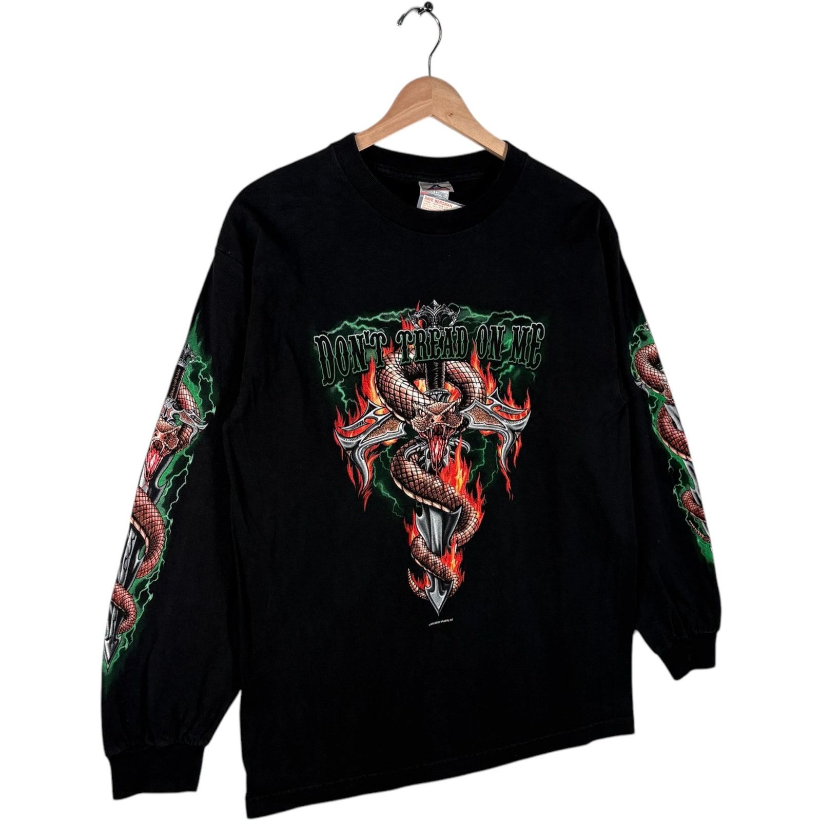 AAA Vintage "Don't Tread on Me" Rattlesnake Long Sleeve Medium Size US M / EU 48-50 / 2 - 4 Thumbnail