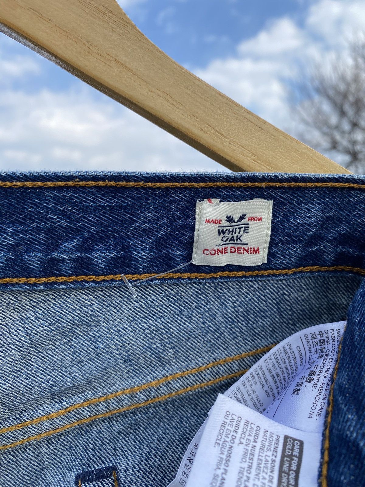 Levi's × Vintage Deadstock Levi’s White Oak Cone Denim Jeans Rare W23 XSS-XS Size 23" - 9 Thumbnail
