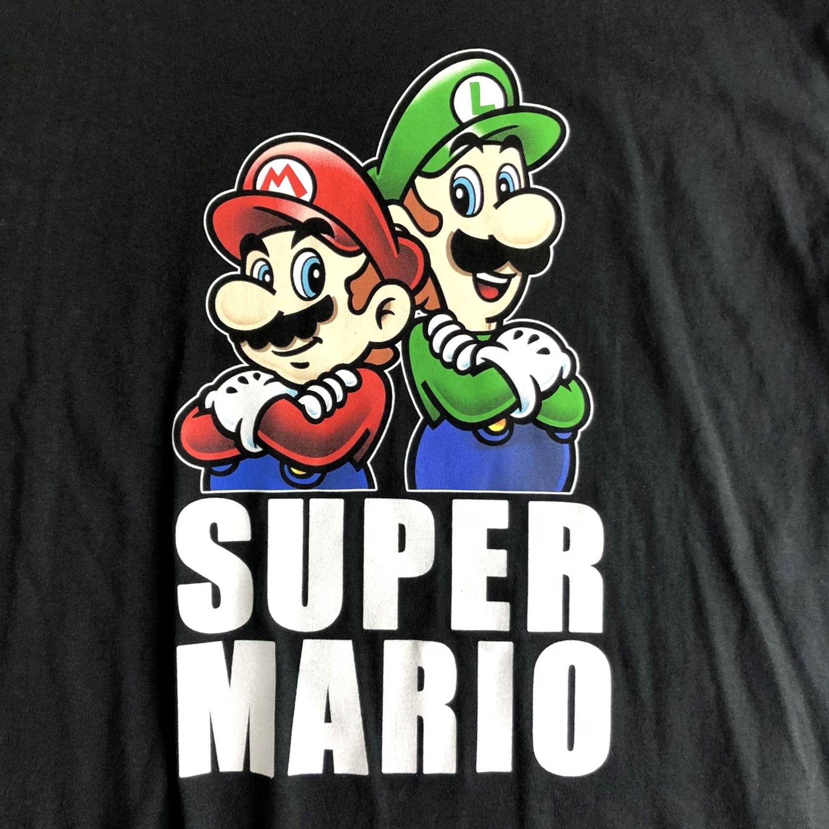 Nintendo Nintendo Super Mario T-Shirt Graphic Tee Mario & Luigi Black Mens XL Size US XL / EU 56 / 4 - 2 Thumbnail
