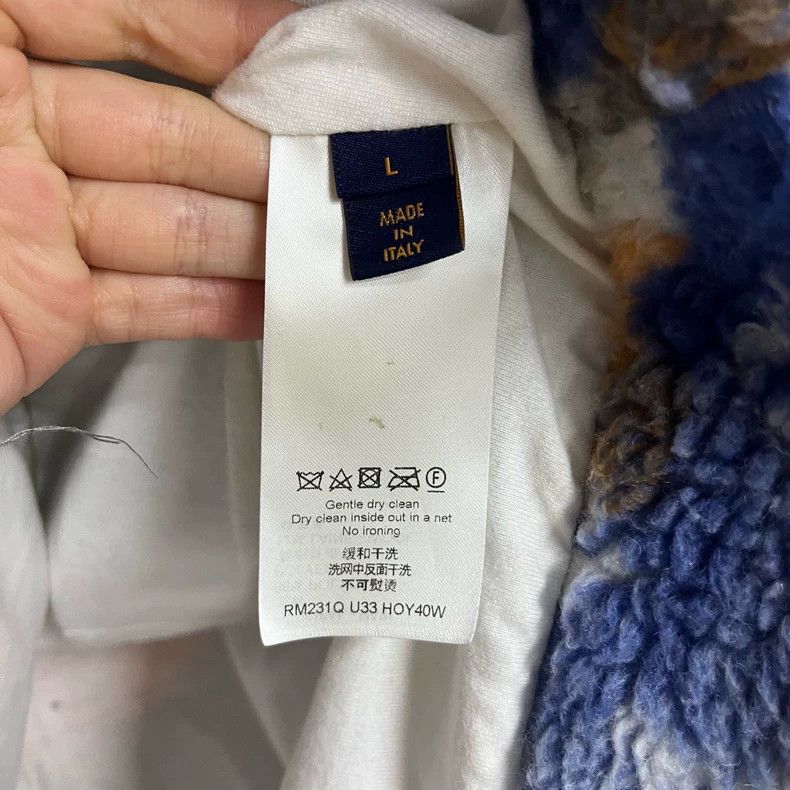 Louis Vuitton Louis Vuitton Blue logo jacquard suede tunic long-sleeved Size US L / EU 52-54 / 3 - 3 Thumbnail