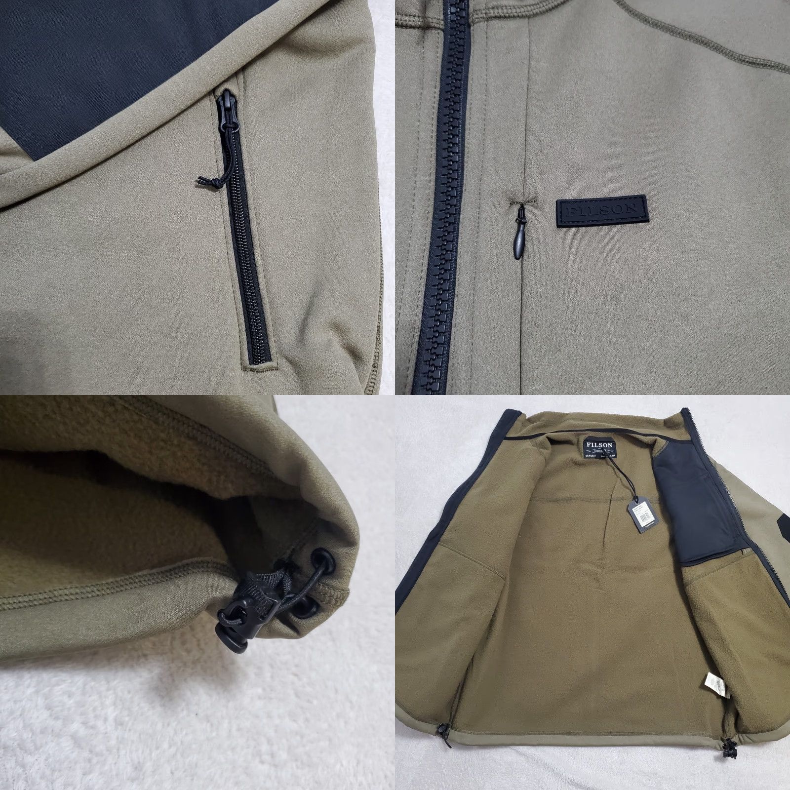Filson Filson Granite Spire Fleece Jacket Men L Field Olive Green Full Zip Wind-Resistant Jacket Size US L / EU 52-54 / 3 - 8 Thumbnail