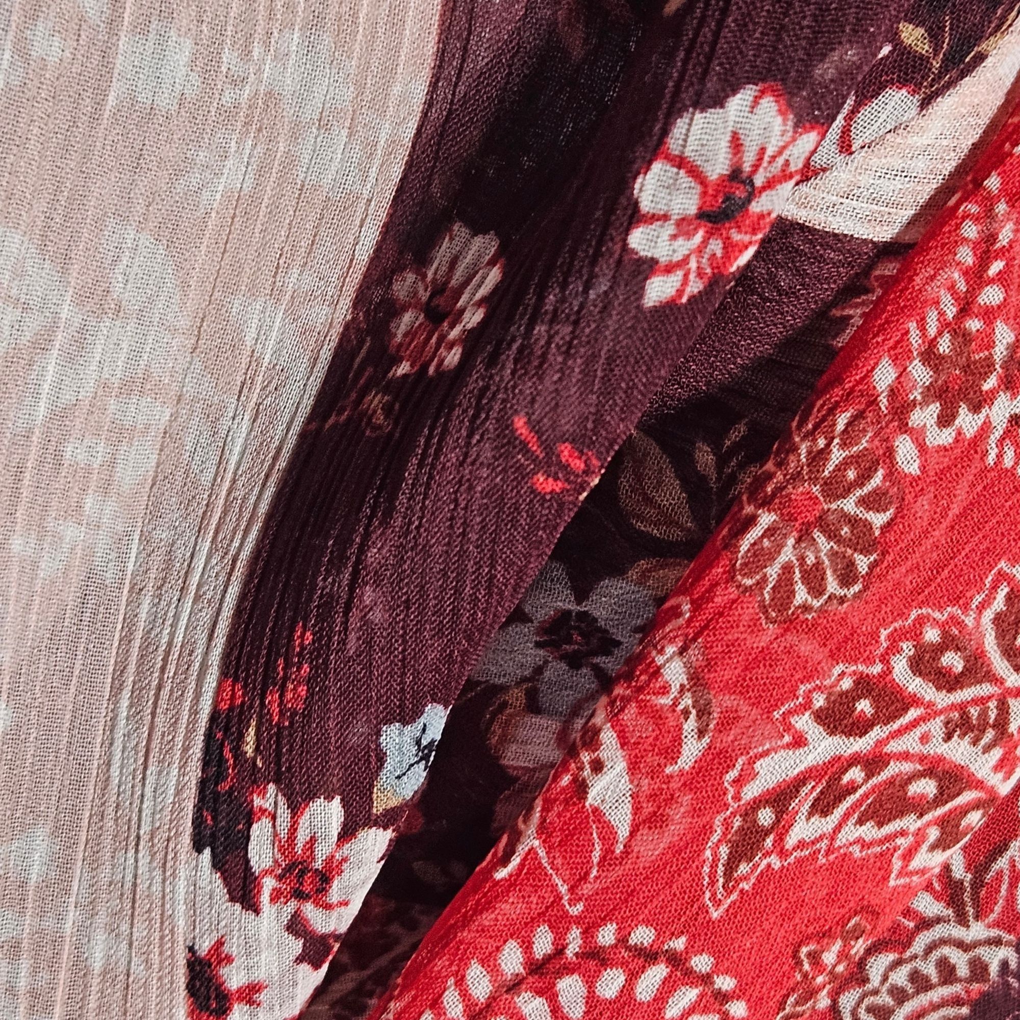 Other Lovestitch Women’s Med Kimono Cardigan Red Floral Paisley B Size M / US 6-8 / IT 42-44 - 6 Thumbnail