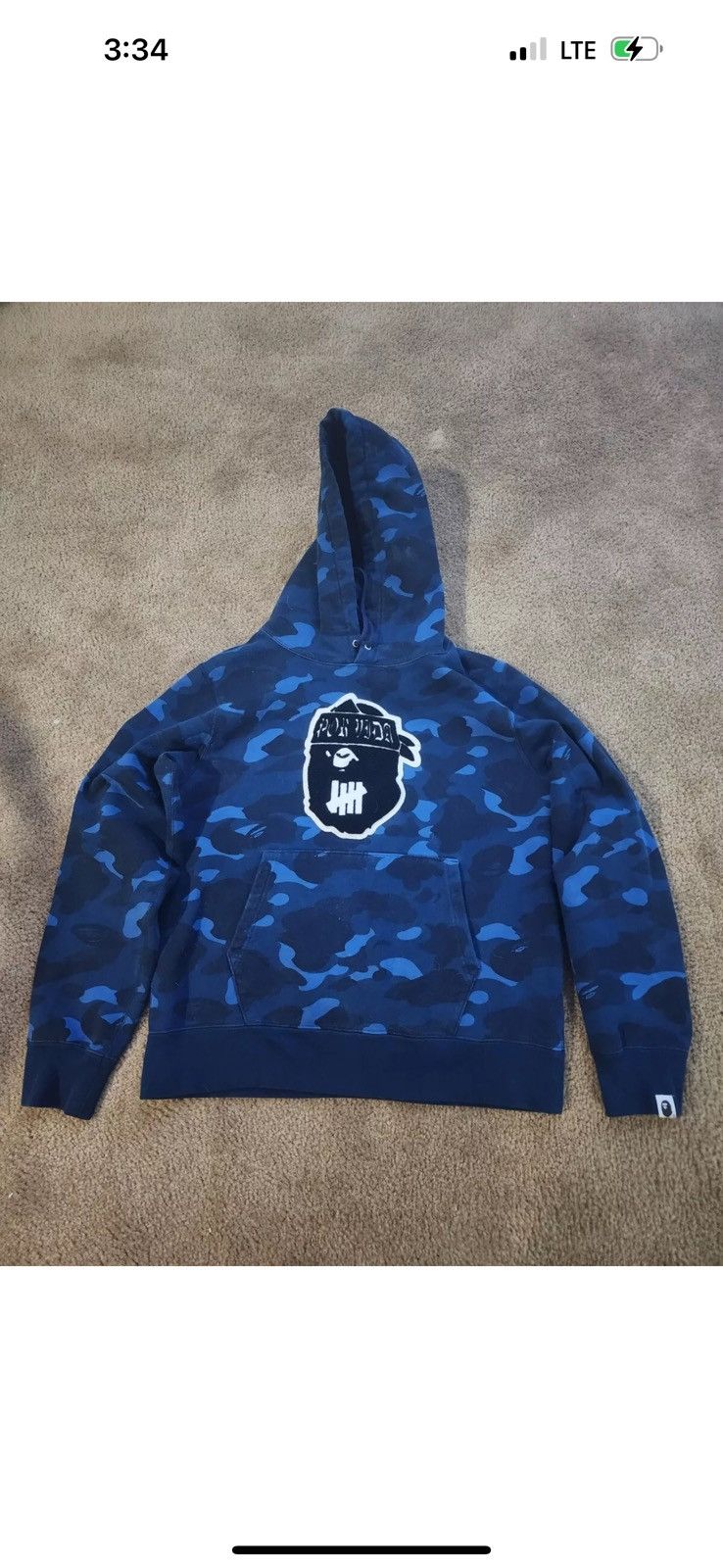 Best Rare Bape x Undefeated Hoodie