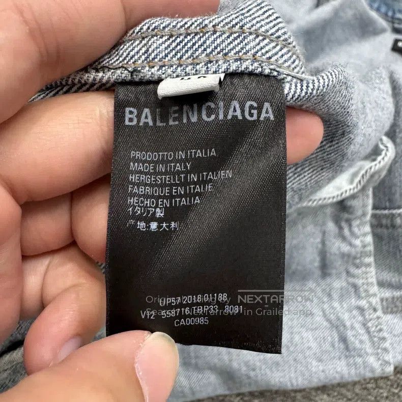 Balenciaga Balenciaga Graffiti Denim Jacket Size US M / EU 48-50 / 2 - 5 Thumbnail