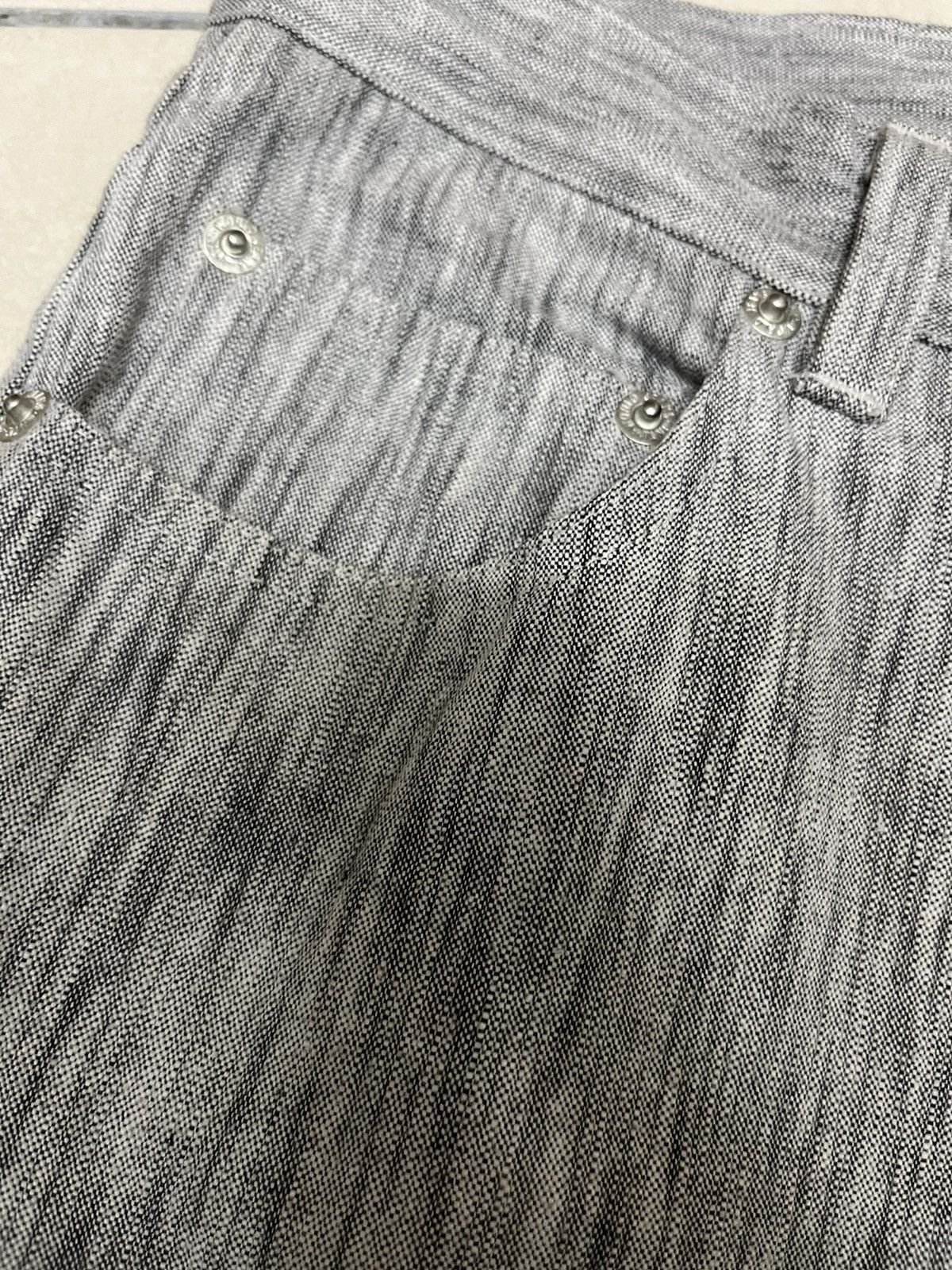 In The Attic Bernings Sho Designer Denim Flare Zipper Leg Pants Size US 29 - 8 Thumbnail