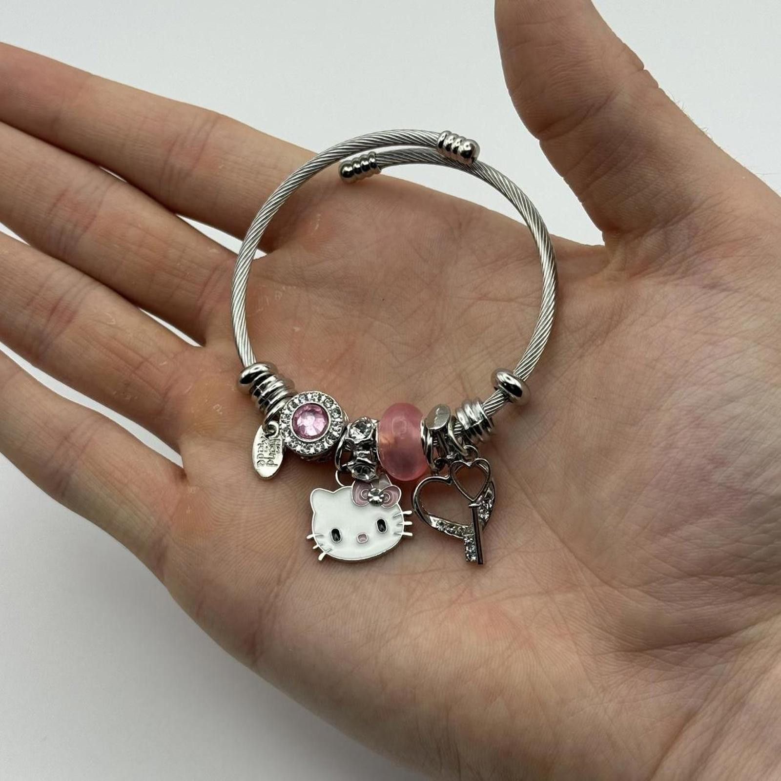 Other y2k style hello kitty kuromi charm bracelets 2 piece set Size ONE SIZE - 6 Thumbnail