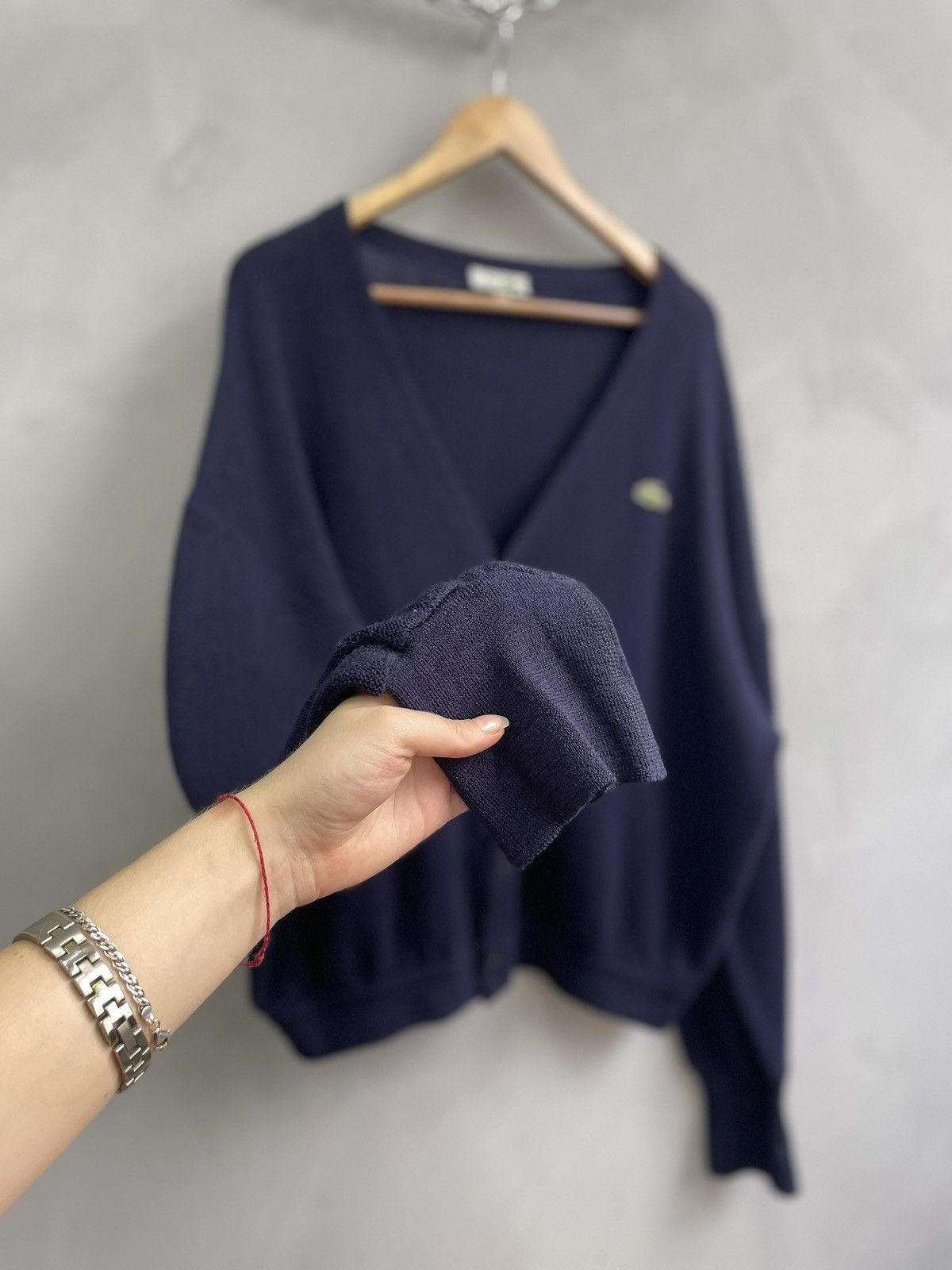 Lacoste Vintage Lacoste Chemise wool cardigan old money style y2k Size US L / EU 52-54 / 3 - 3 Thumbnail