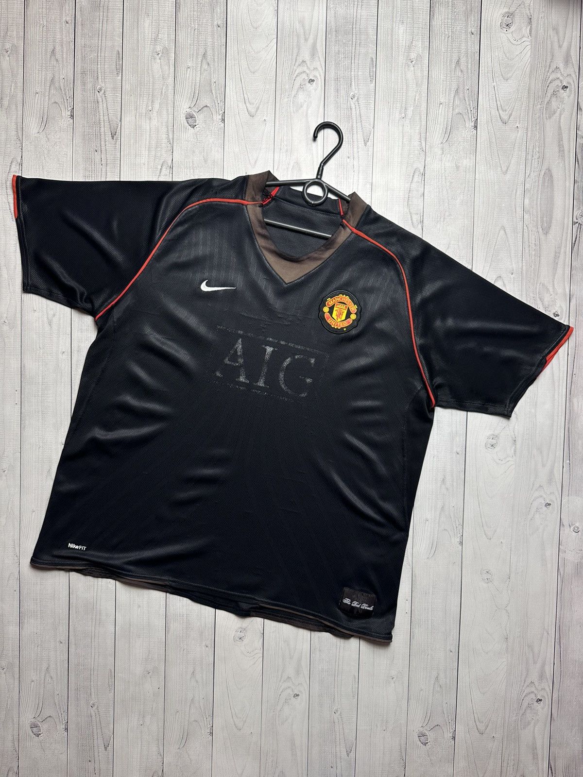Nike × Vintage Vintage Nike Manchester United soccer jersey size XXL black Size US XXL / EU 58 / 5 - 1 Thumbnail