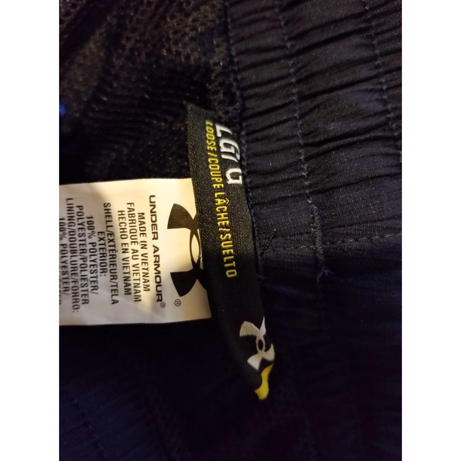 Under Armour Under Armour Mens Pants L Large Navy Blue Athletic Gym Workout Size US 33 - 6 Thumbnail
