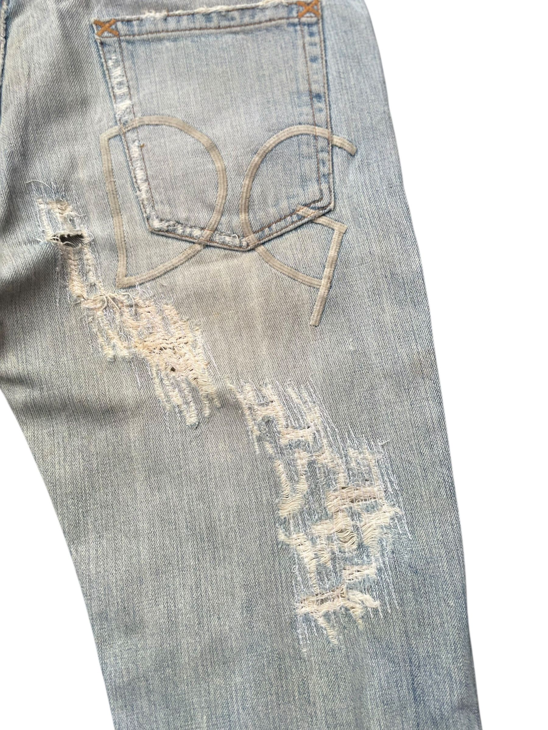 Dolce & Gabbana Dolce & Gabbana Distresed Denim Size US 35 - 14 Thumbnail