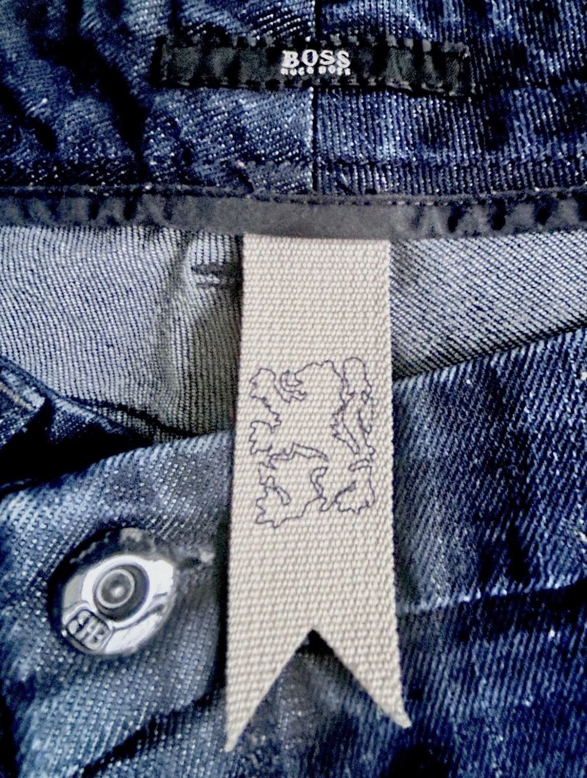 Hugo Boss HUGO BOSS Indigo Dark Denim 3/4 Capri Jeans Size 32" / US 10 / IT 46 - 2 Thumbnail