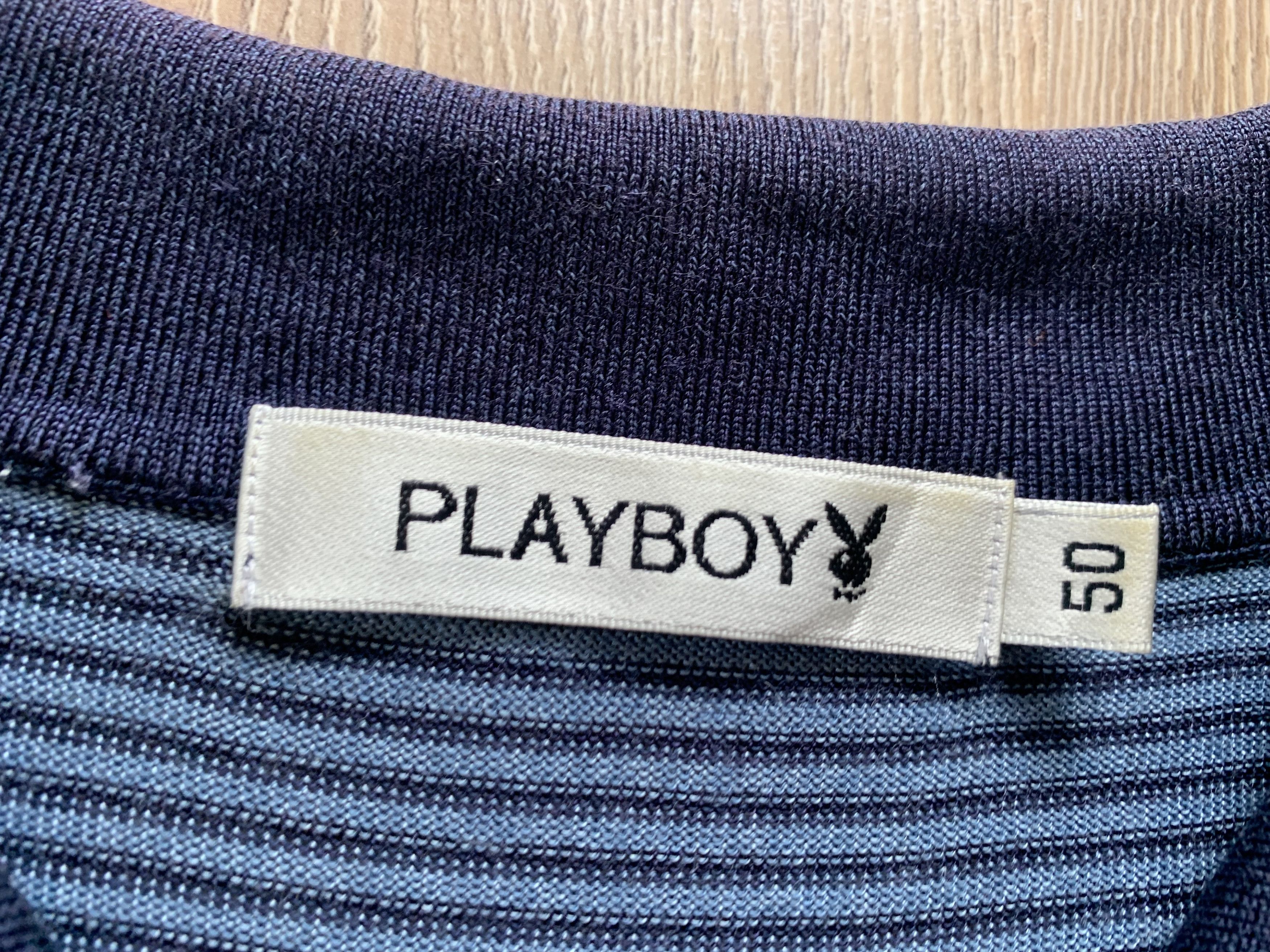 Playboy Playboy Stripe Cotton Polo T-Shirt Size US S / EU 44-46 / 1 - 4 Thumbnail