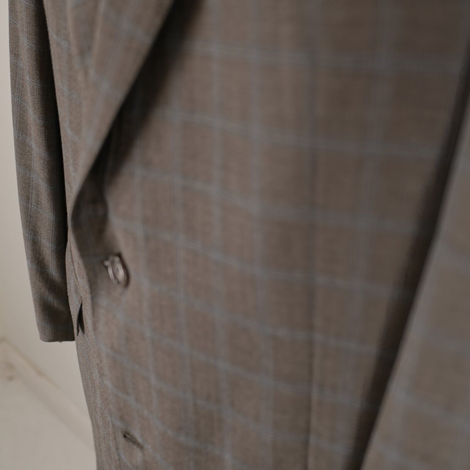 Hart Schaffner Marx Hart Schaffner Marx Gold Trumpeter Wool 2 Button 2 Piece Sui Size 40R - 7 Thumbnail