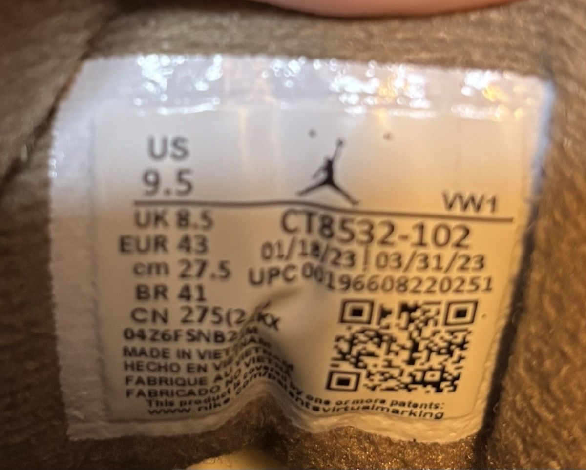 Jordan Brand Jordan 3 Retro Palomino 2023 Size 9.5 Size US 9.5 / EU 42-43 - 7 Thumbnail