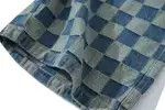 Japanese Brand 20SS Indigo Union Japan Blue Checked Shorts Size US 33 - 3 Thumbnail