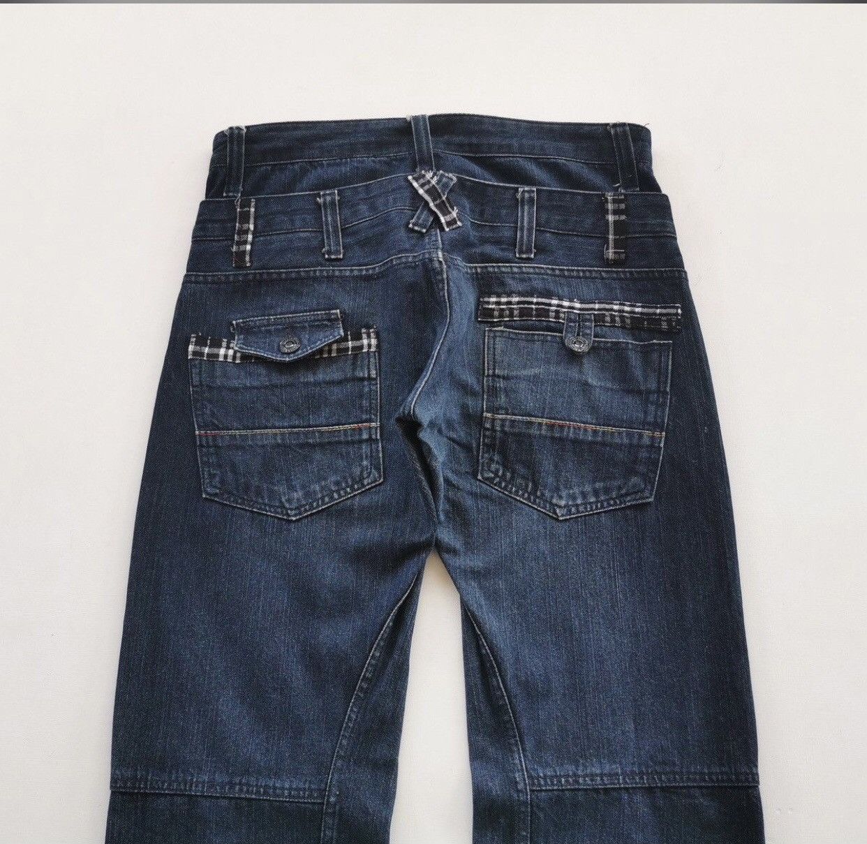 If Six Was Nine × Japanese Brand × Vintage Memory Special Zipper Double Waist Denim Jeans Punk Harajuku Size US 31 - 6 Thumbnail