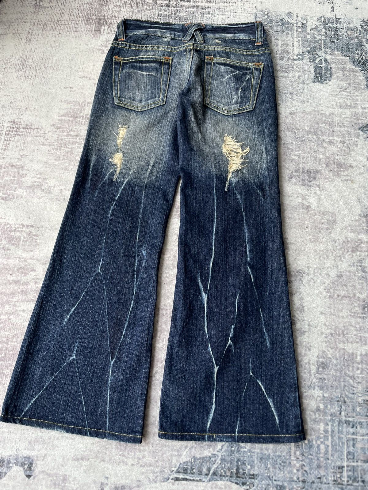If Six Was Nine Ghost of Harlem Flared Jeans Size US 28 / EU 44 - 2 Thumbnail