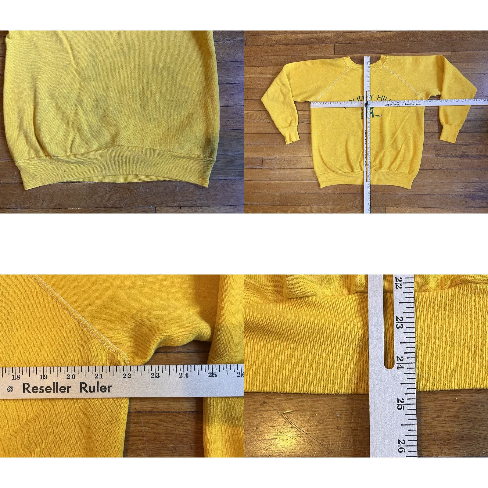 Velva Sheen VINTAGE Velva Sheen Holiday Hills YMCA Sweatshirt Raglan Men’s Large Yellow Cardigan? Size US L / EU 52-54 / 3 - 8 Thumbnail
