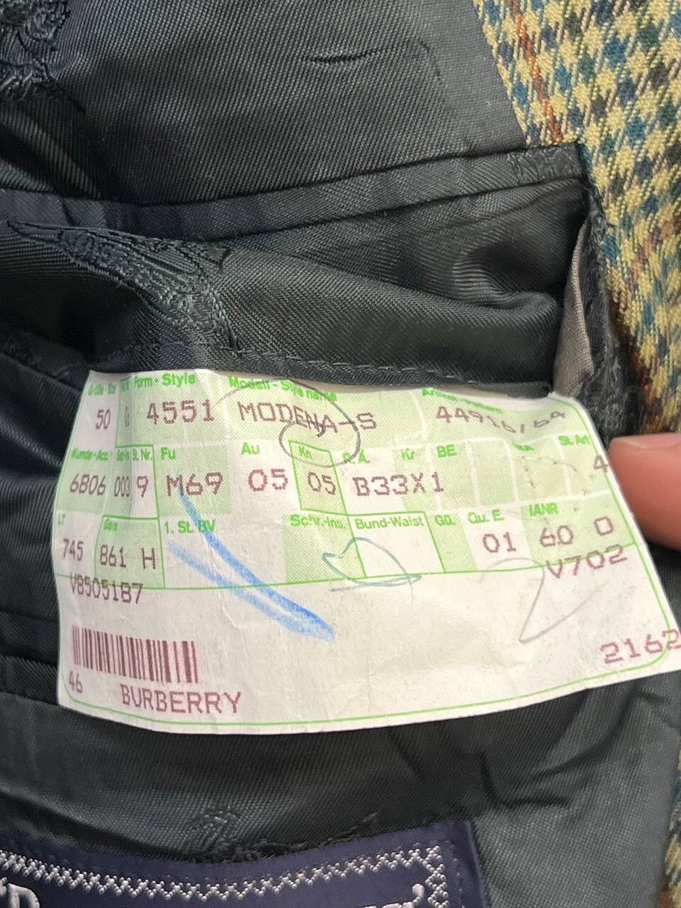 Burberry × Vintage Vintage Burberry Green Check Wool Blazer Jacket Size 46R - 8 Thumbnail