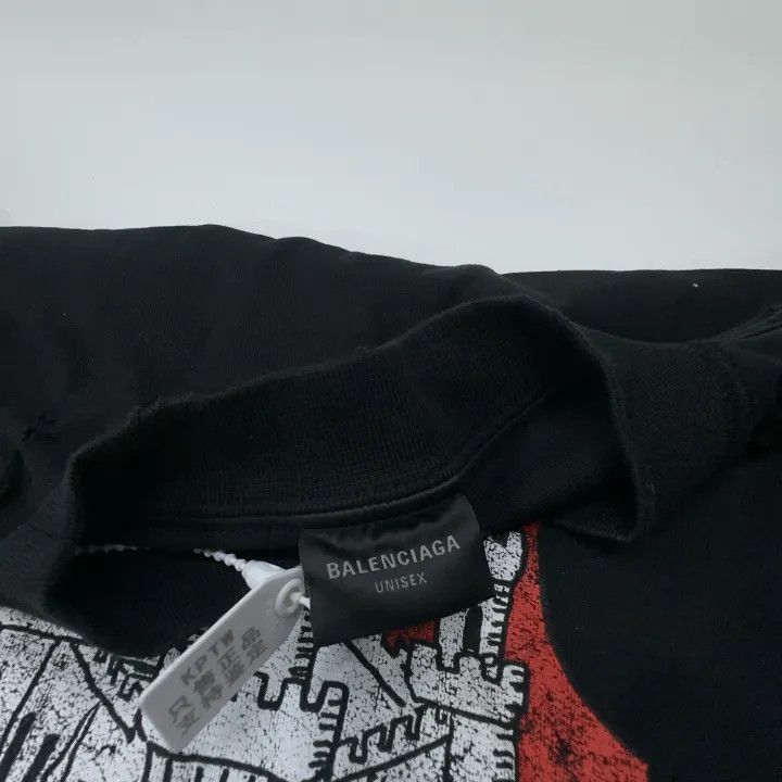 Balenciaga Balenciaga Balenciaga SS24 Logo Print Black TShirt -2507 Size US M / EU 48-50 / 2 - 4 Thumbnail