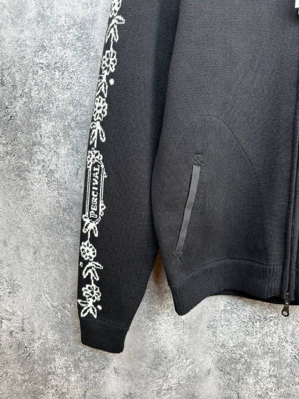 Percival Percival Library Jumper Knitted Cotton Full Zip Limited Size US M / EU 48-50 / 2 - 6 Thumbnail