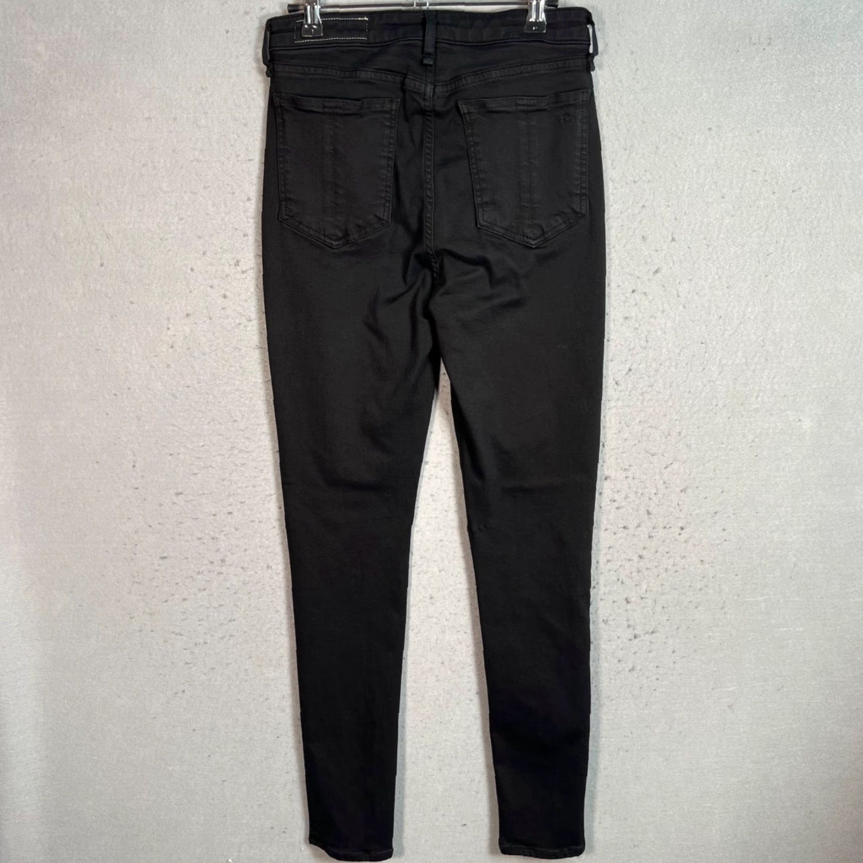 Rag & Bone RAG & BONE Women's High-Rise Skinny Jeans Size 28 Black Denim Size 28" / US 6 / IT 42 - 2 Thumbnail