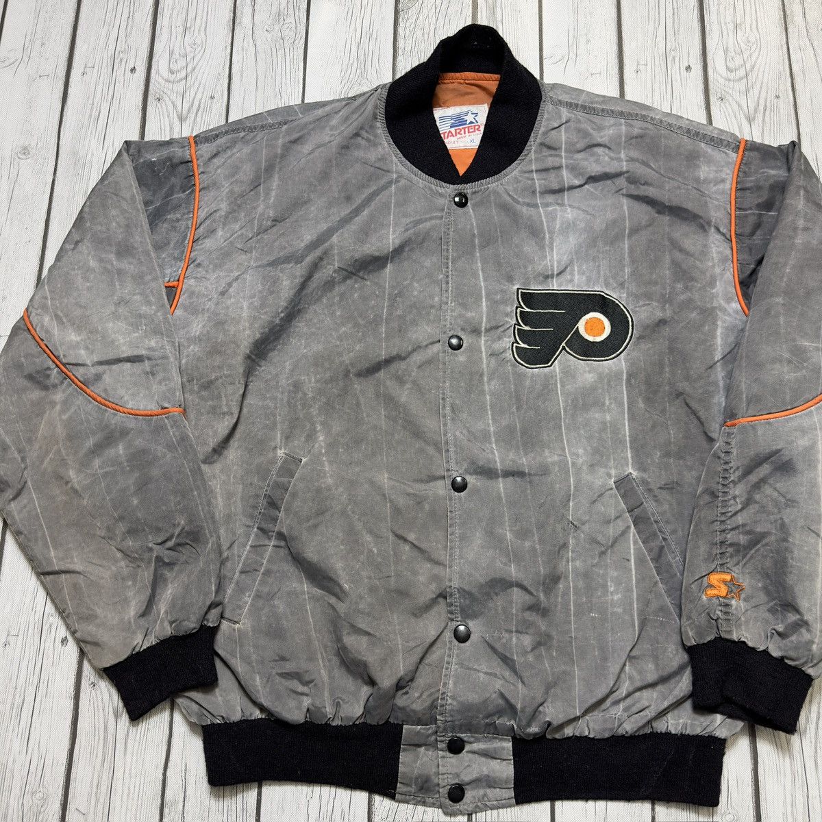 NHL × Starter × Vintage Vintage Philadelphia Flyers jacket Size US XL / EU 56 / 4 - 3 Thumbnail