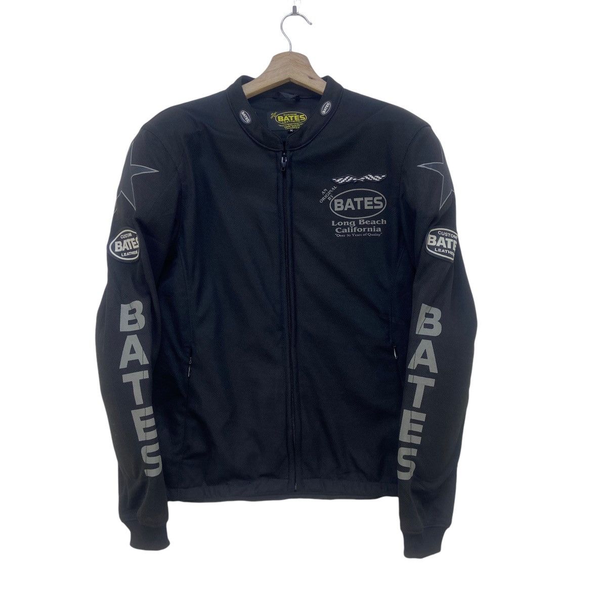 Sports Specialties Bates Leather Long Beach California Padded Biker Jacket Size US S / EU 44-46 / 1 - 3 Thumbnail