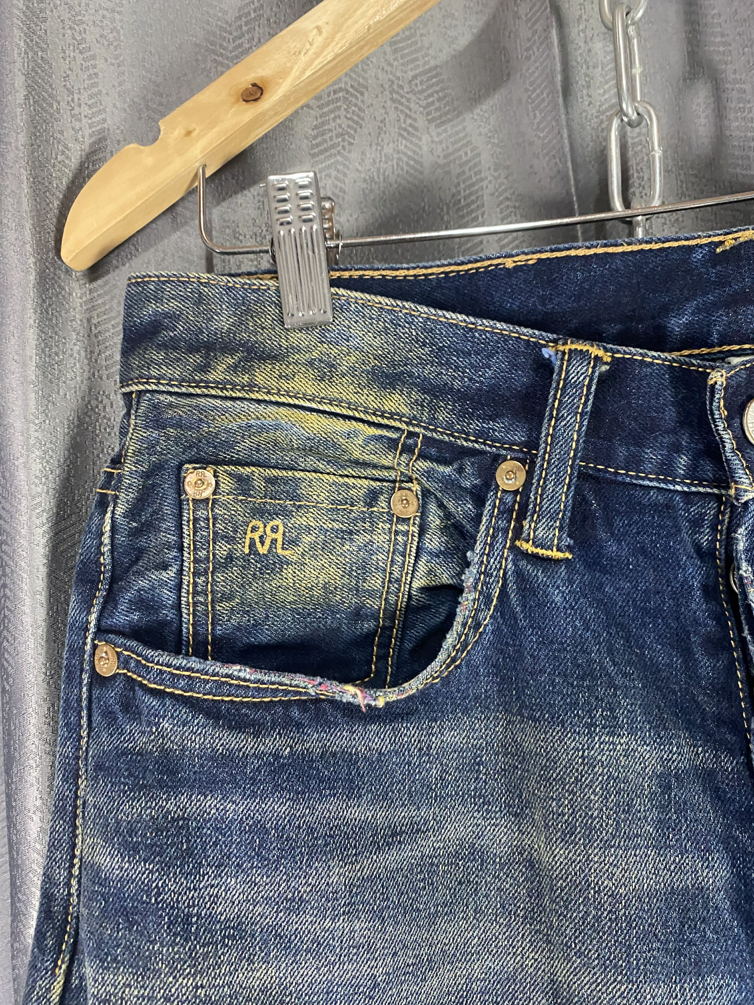 RRL Ralph Lauren RALPH LAUREN DOUBLE RL - RRL - LOW STRAIGHT SELVEDGE DENIM Size US 29 - 6 Thumbnail