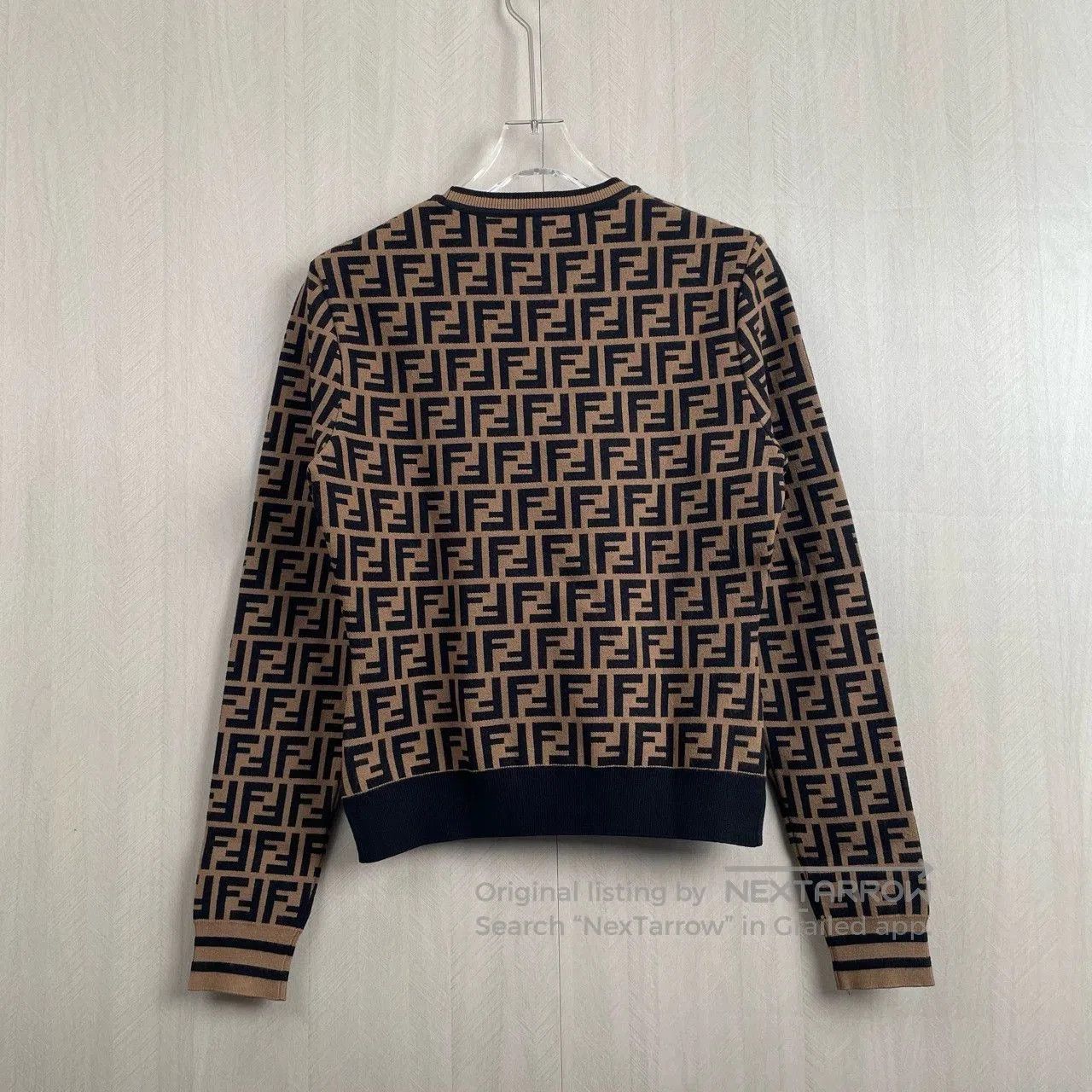 Fendi fendi monogram long sleeve knit sweater. Size US M / EU 48-50 / 2 - 2 Thumbnail