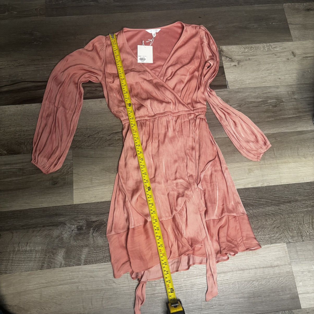 Lauren Ralph Lauren NWT LC Lauren Conrad Wrap Dress Sz S Woman Pink Metallic Size XS / US 0-2 / IT 36-38 - 9 Thumbnail