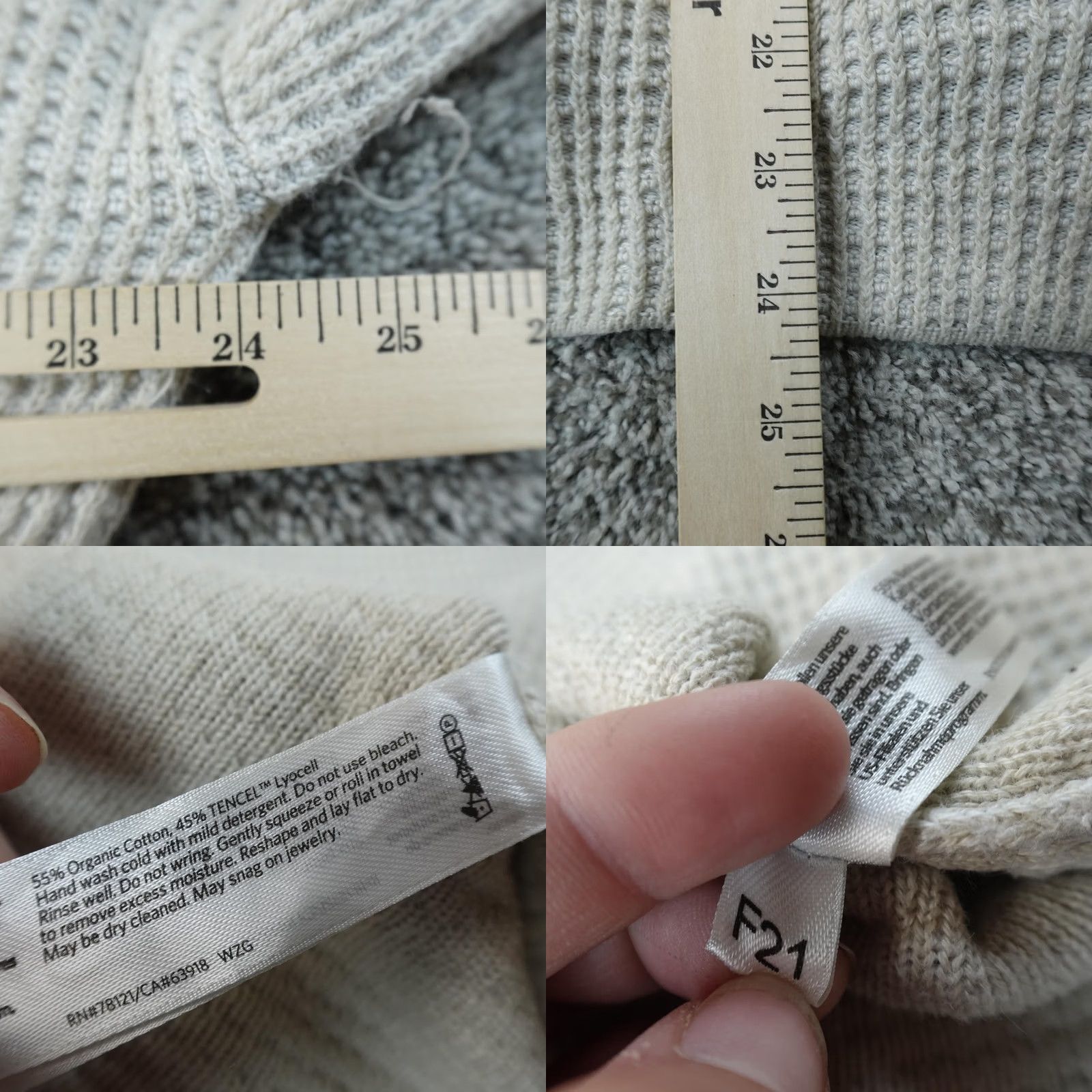 Eileen Fisher VINTAGE? No. Cardigan Womens XS White Waffle-Knit Open Front Pockets Eileen Fisher Sweater Size XS / US 0-2 / IT 36-38 - 8 Thumbnail