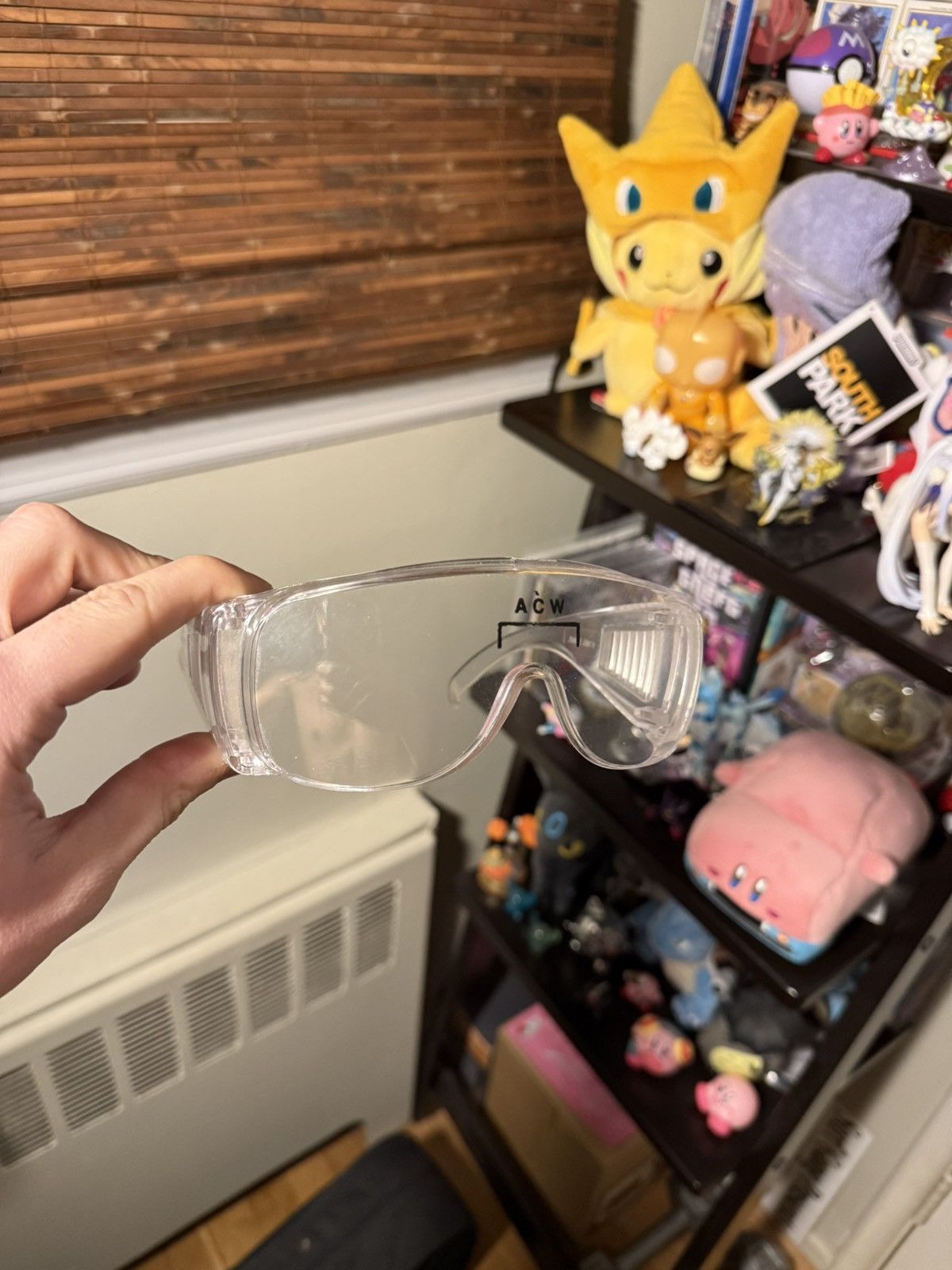 A-COLD-WALL* ACW Logo Clear Lab Construction Dust Goggles Glasses Size ONE SIZE - 7 Thumbnail