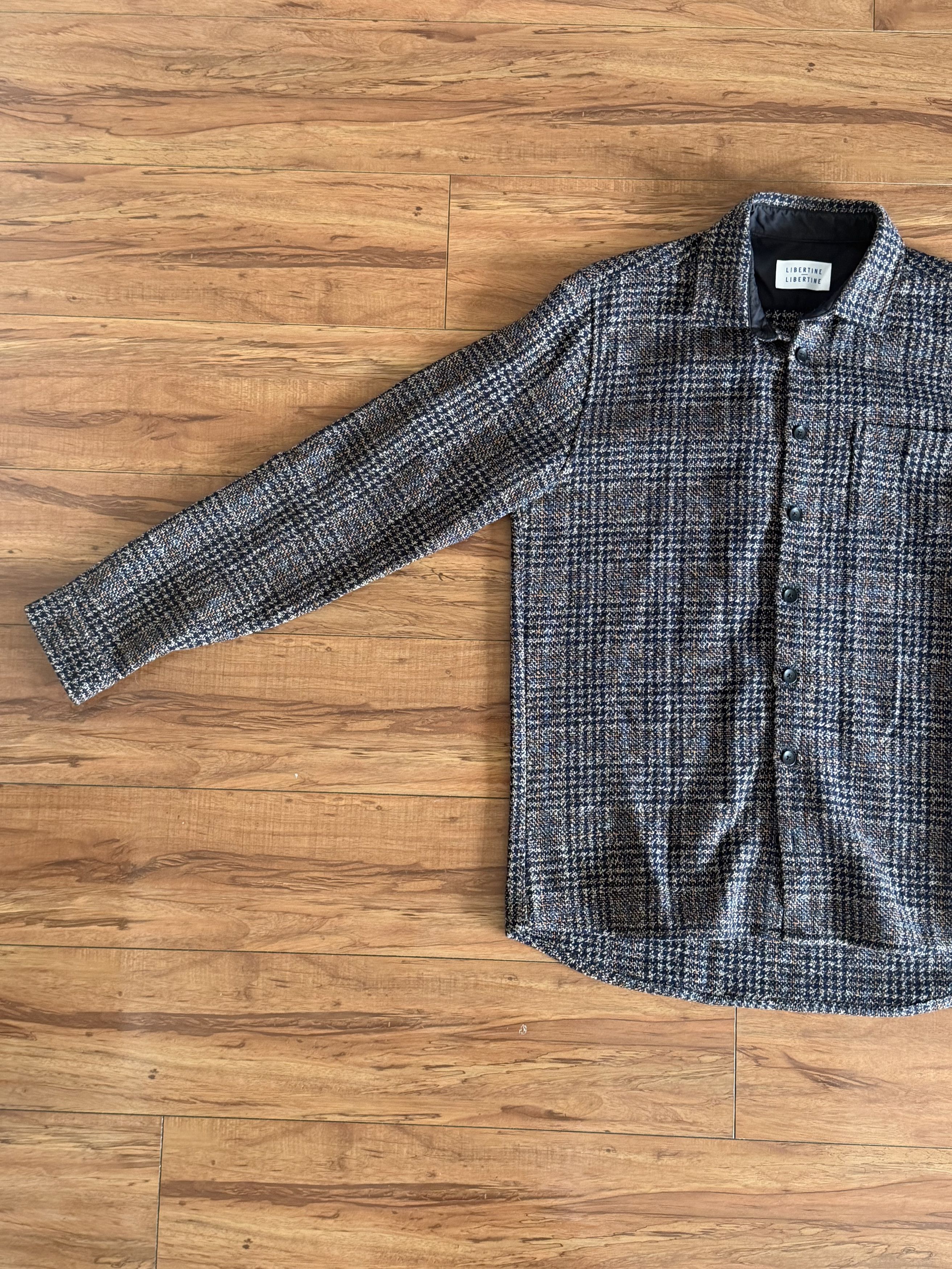 Libertine-Libertine Brown Blue Orange Plaid Flannel Shirt Jacket Size US L / EU 52-54 / 3 - 2 Thumbnail