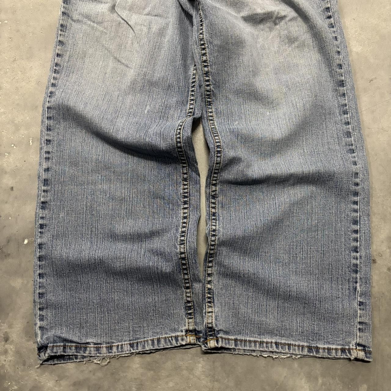 Japanese Brand × Vintage Crazy Vintage Y2K/2000s Baggy Grunge Light Wash Denim Jeans! Size US 40 / EU 56 - 6 Thumbnail