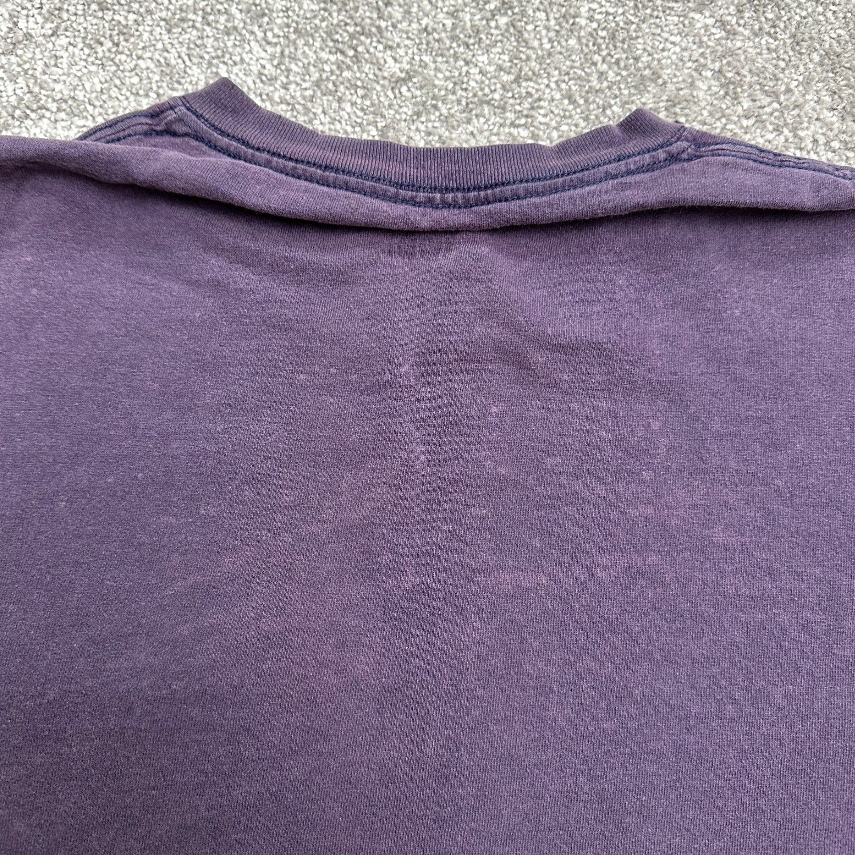 Fruit Of The Loom Fruit of the Loom Basic Tee Shirt Adult Large Purple Cotton Logo Classic Mens Size US L / EU 52-54 / 3 - 5 Thumbnail
