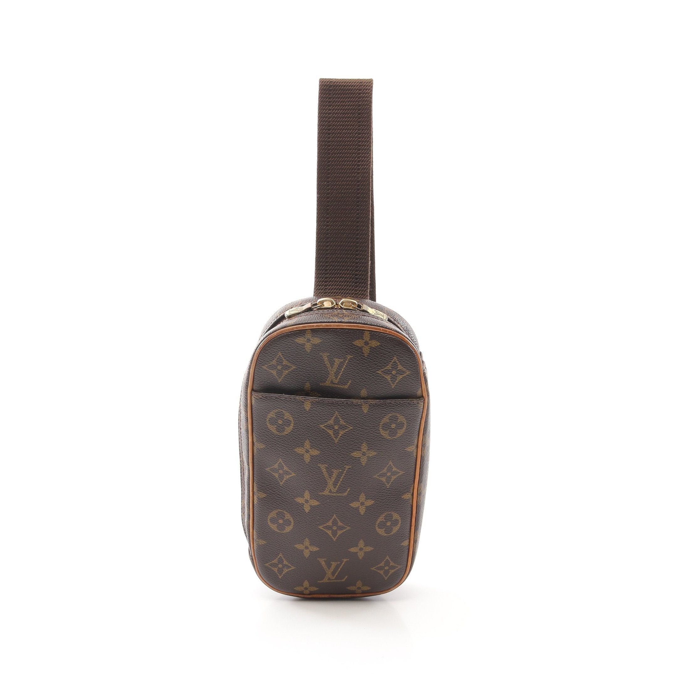 Louis Vuitton Louis Vuitton Pochette Ganju Monogram Body Bag Leather Brown Size ONE SIZE - 1 Thumbnail