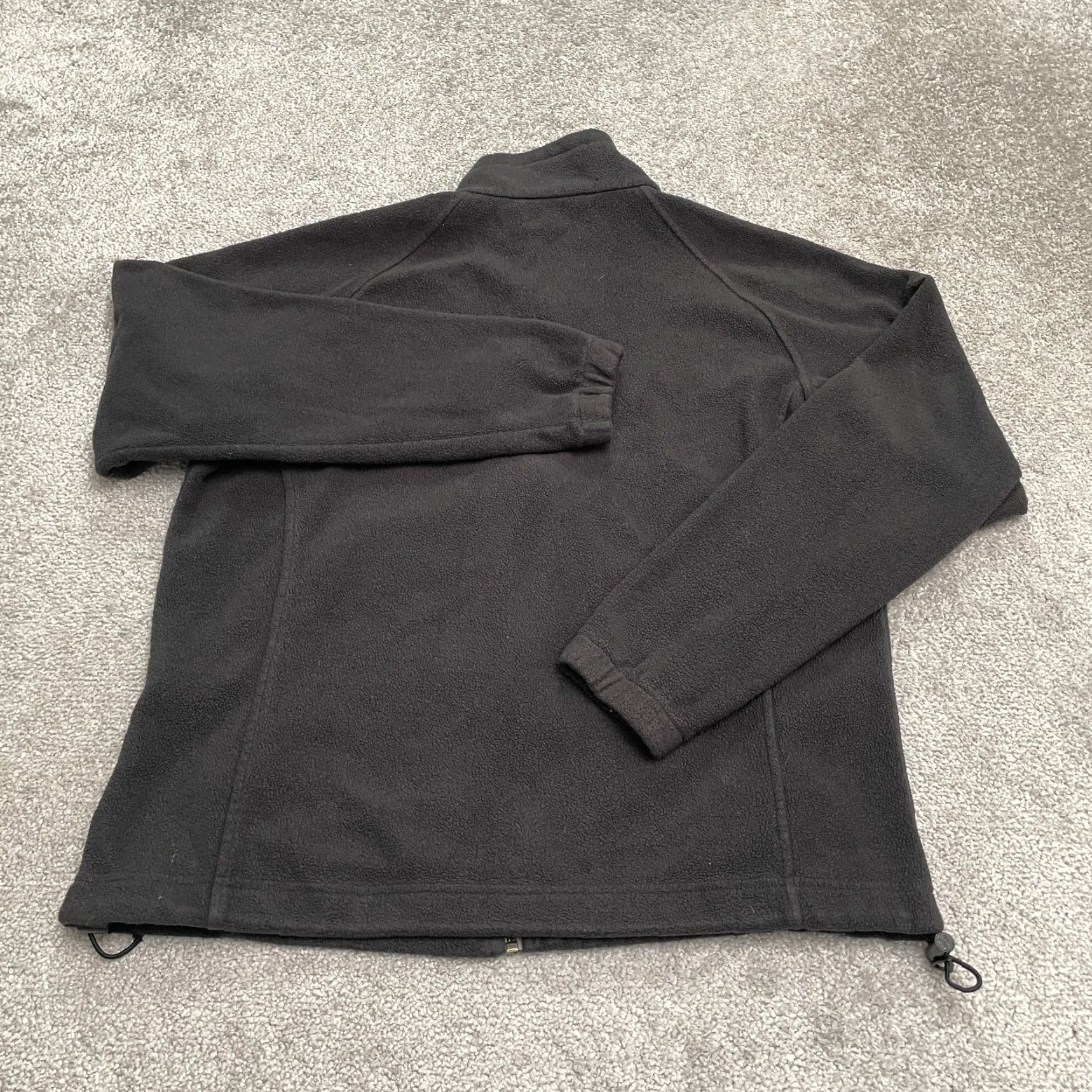 Vintage Columbia Jacket Womens Large Black Fleece Full Zip Outdoor Hiking Benton Springs Size L / US 10 / IT 46 - 2 Thumbnail