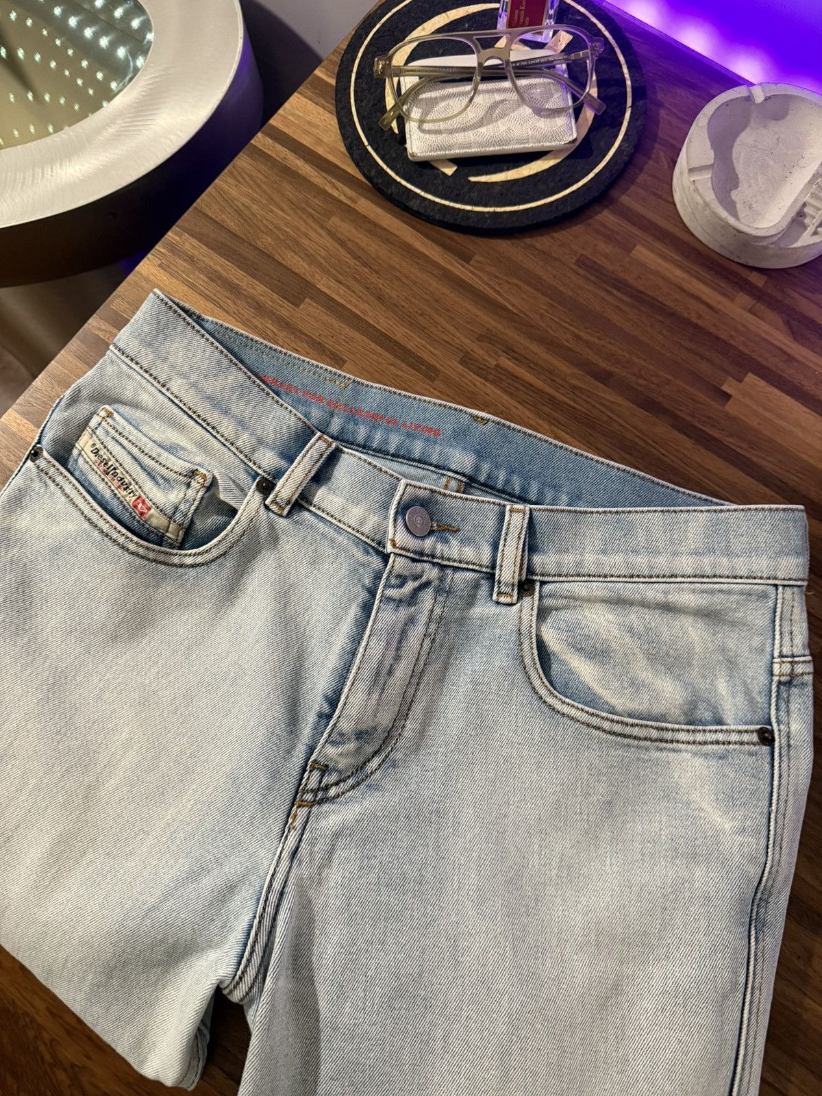 Diesel Diesel Light Wash Flare Denim Size US 29 - 4 Thumbnail