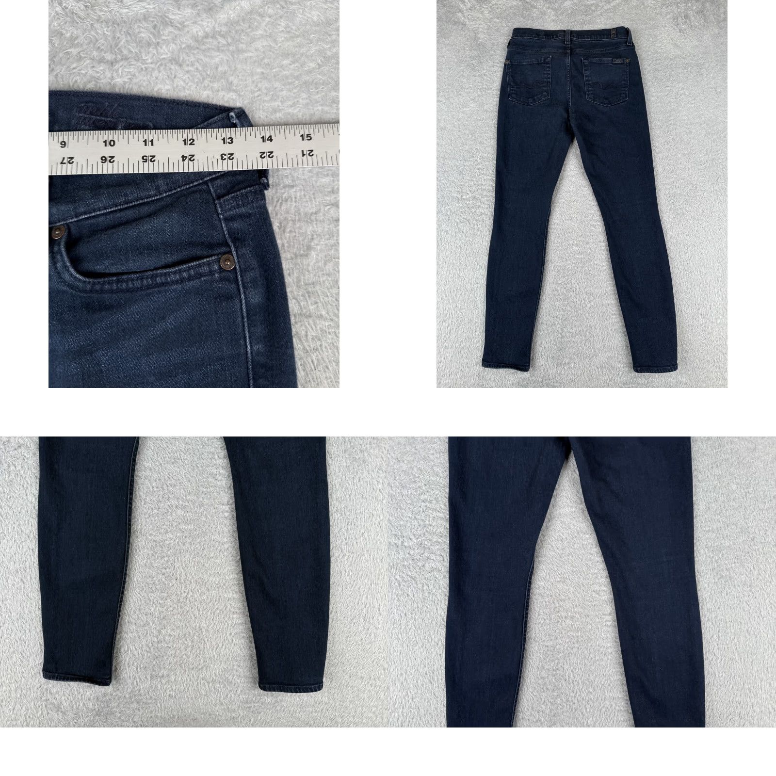 7 For All Mankind 7 For All Mankind Jeans Womens 26 Blue Denim Ankle Gwenevere Tapered 26x27 Size 26" / US 2 / IT 38 - 9 Thumbnail