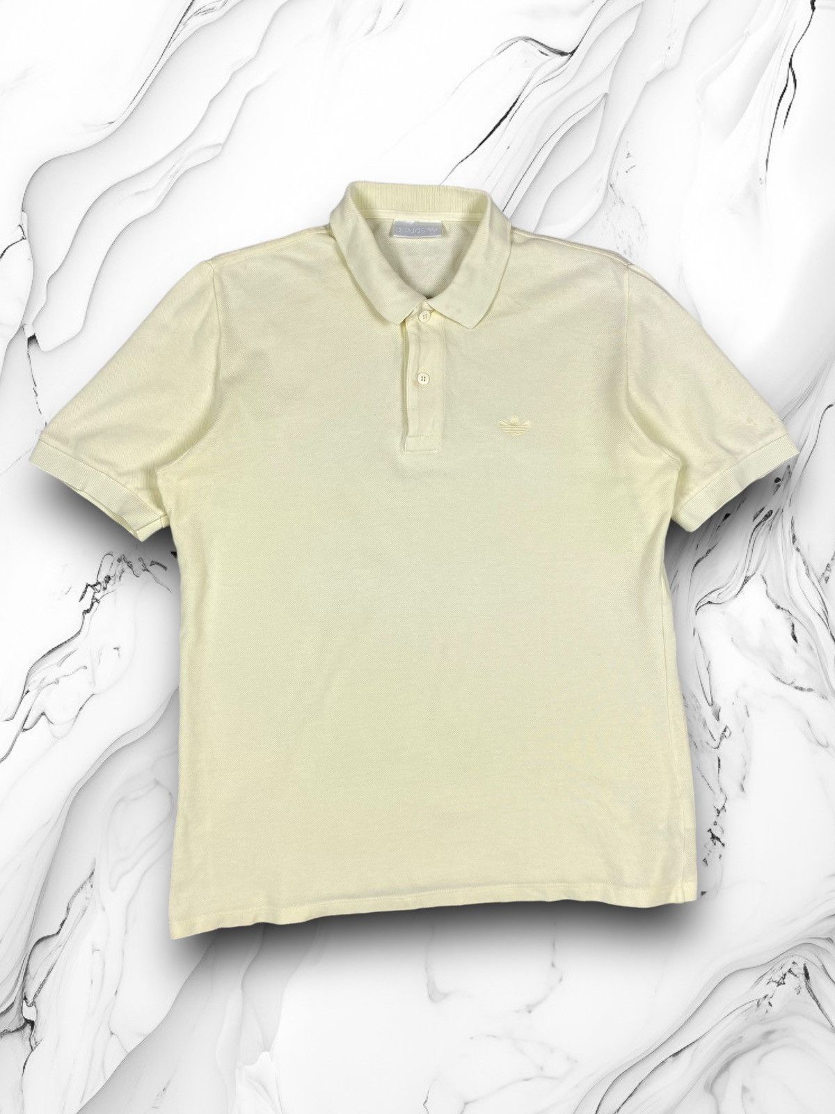Adidas Vintage 90s Adidas Designer Polo T Shirt Size US L / EU 52-54 / 3 - 1 Thumbnail