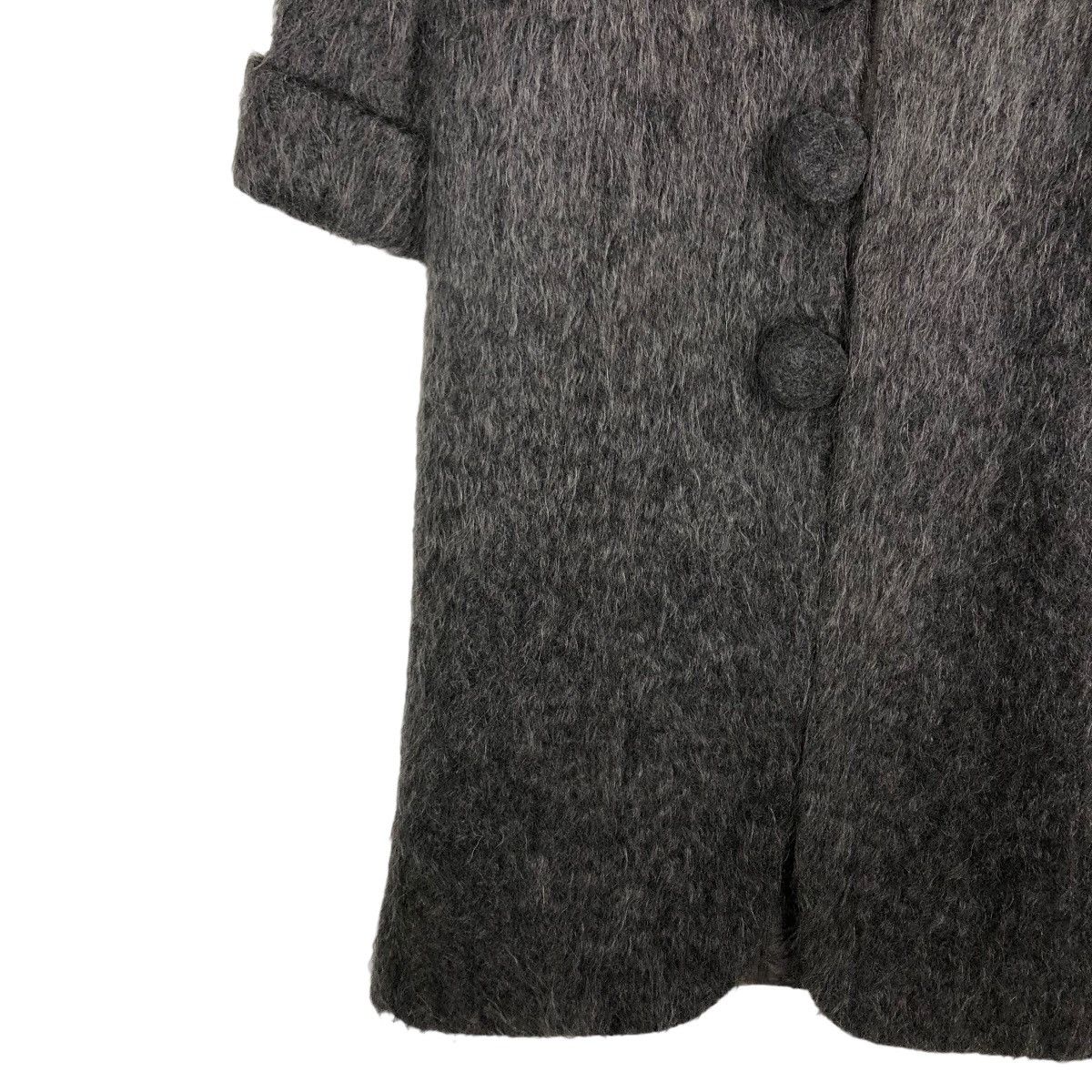 Japanese Brand 🔥Rich Grey - Mohair Wool Long Jacket Kaneko Isao Japan Size US M / EU 48-50 / 2 - 4 Thumbnail
