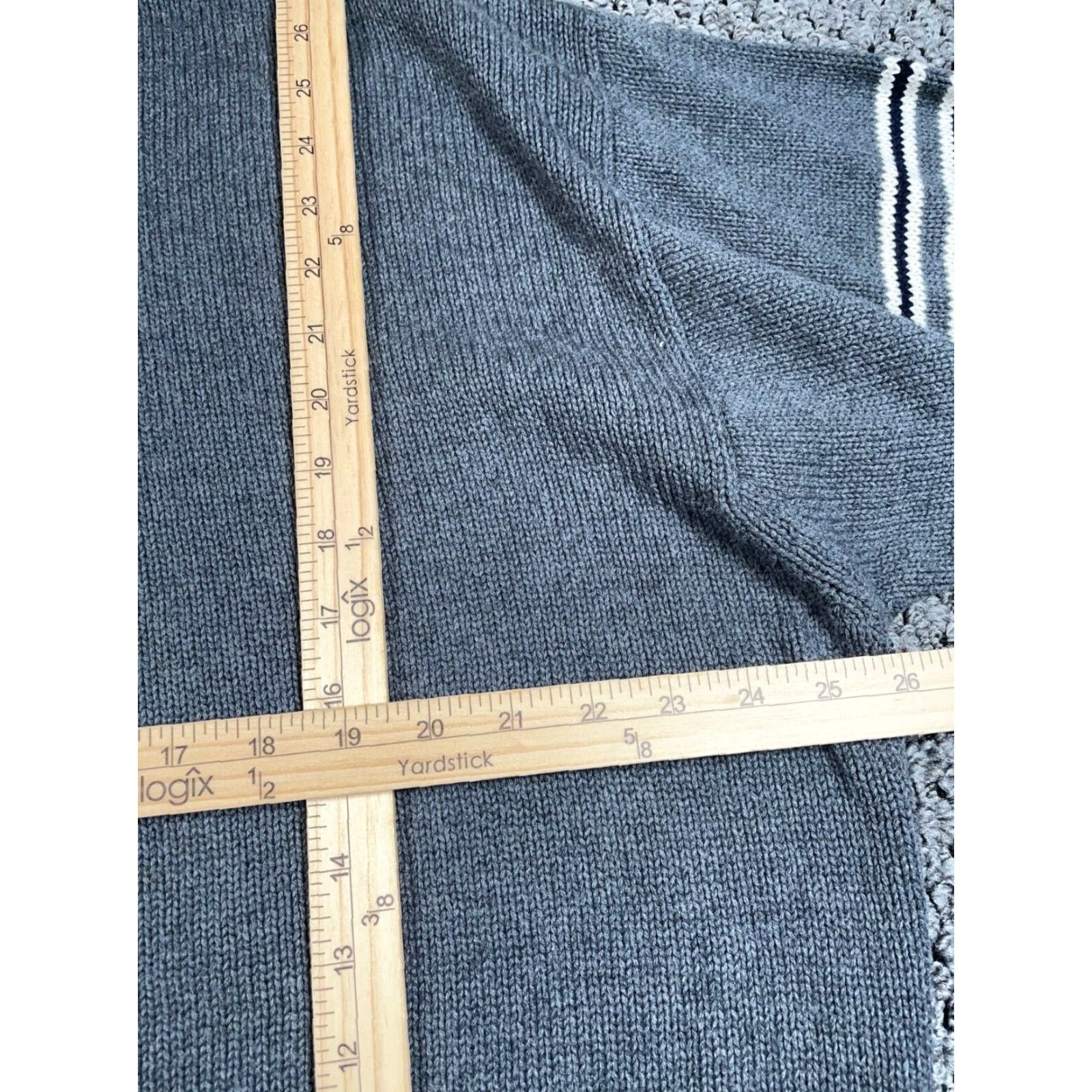 Vintage VINTAGE Trader Bay Oversized Sweater Shirt Men XL Gray Knit 90s Retro Crew Neck Pullover Size US XL / EU 56 / 4 - 5 Thumbnail