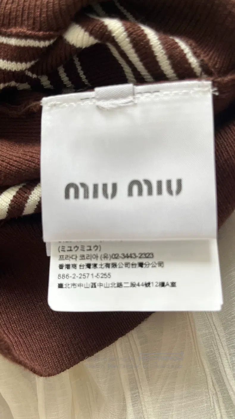 Miu Miu Miu Miu 38 Striped PoLo shirt Size S / US 4 / IT 40 - 7 Thumbnail