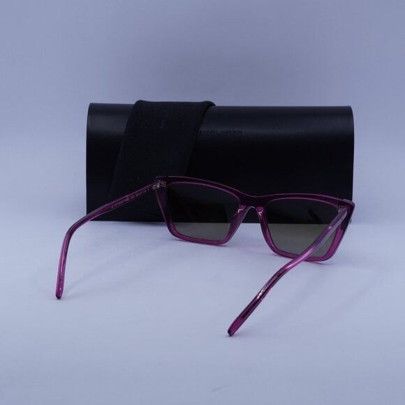 Saint Laurent Paris Saint Laurent SL737 MICA THIN 006 Sunglasses Cyclamen Size ONE SIZE - 11 Thumbnail