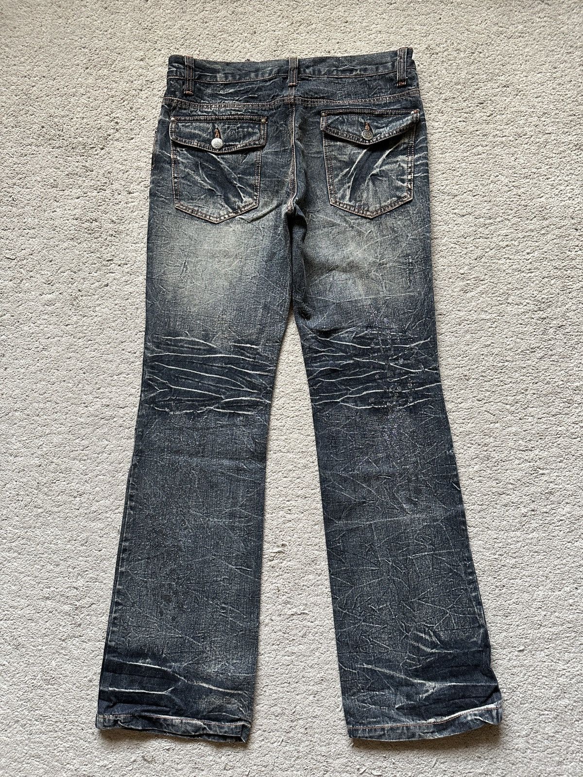 LOWBOX 2000s Lowbox Stonewash Jeans Size US 32 / EU 48 - 12 Thumbnail