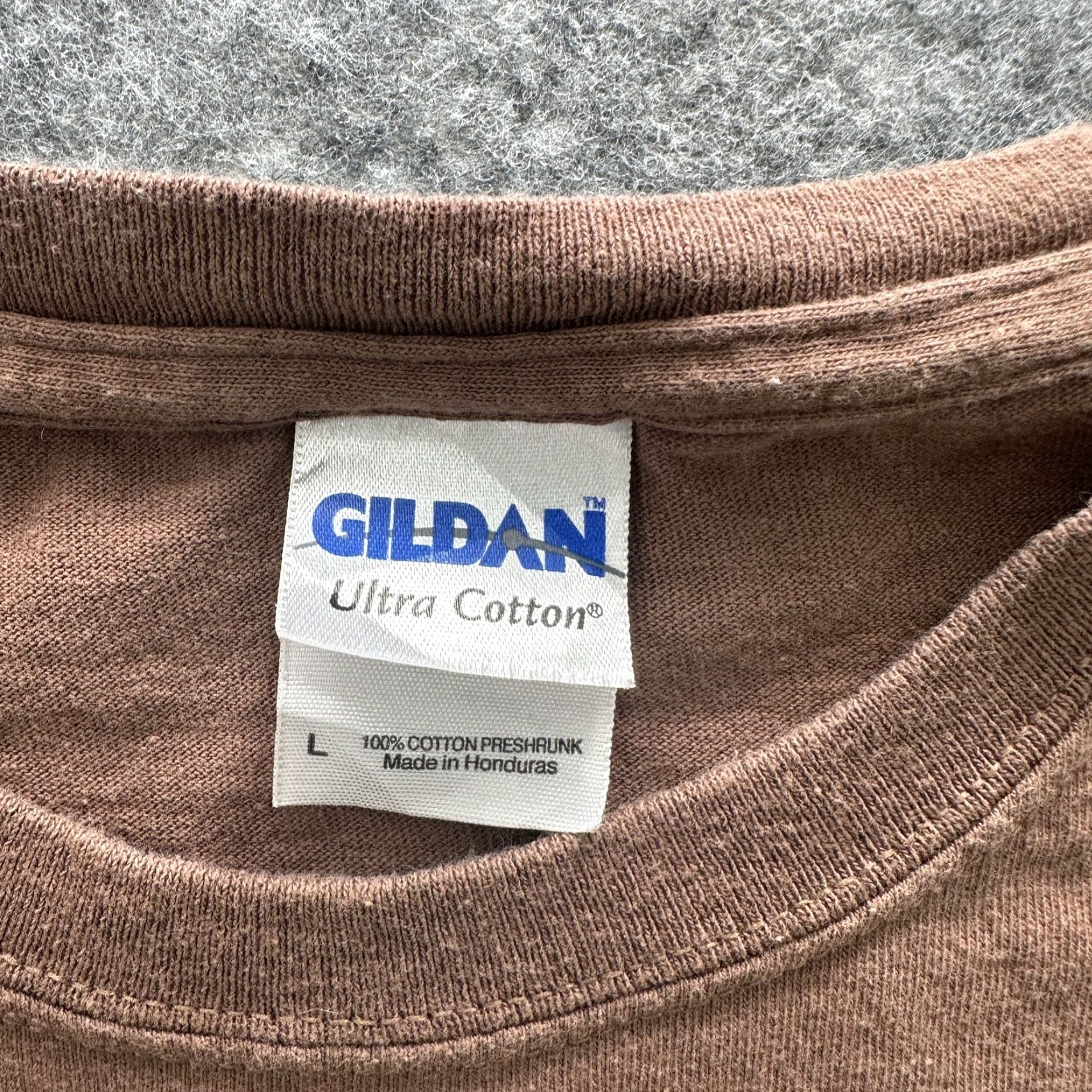 Gildan Justin Moore Shirt Mens Large Brown Tour Country Tee Size US L / EU 52-54 / 3 - 6 Thumbnail