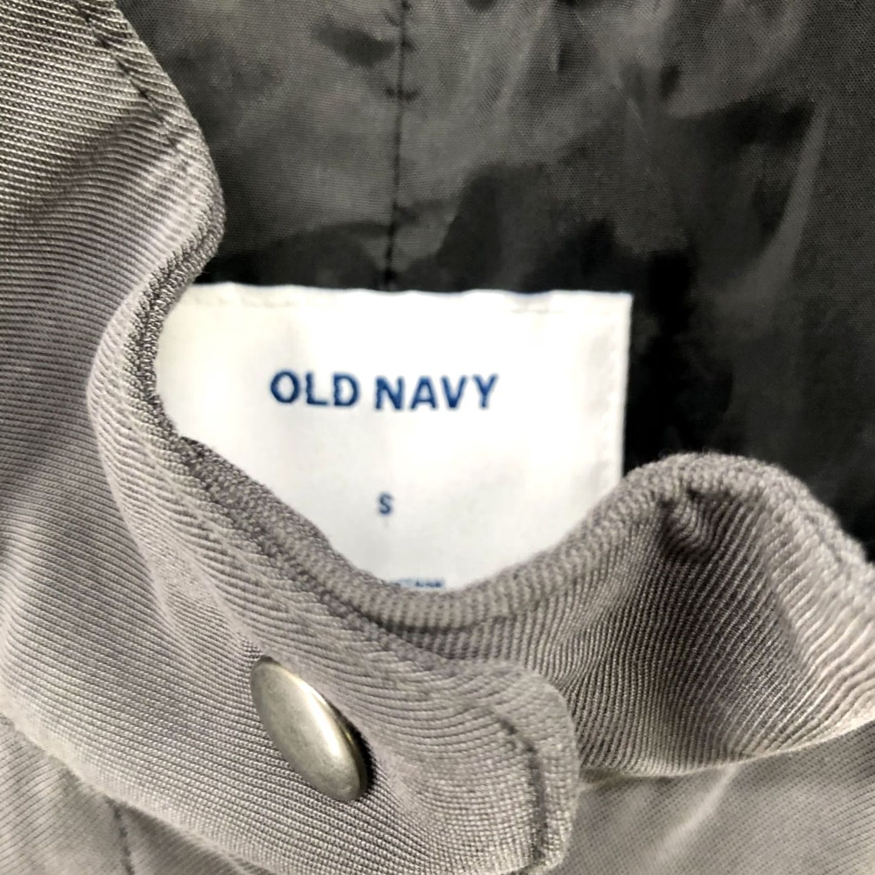 Old Navy Old Navy Soft Utility Chore Jacket Womens S Gray Lightweight Rayon Jacket Size S / US 4 / IT 40 - 5 Thumbnail