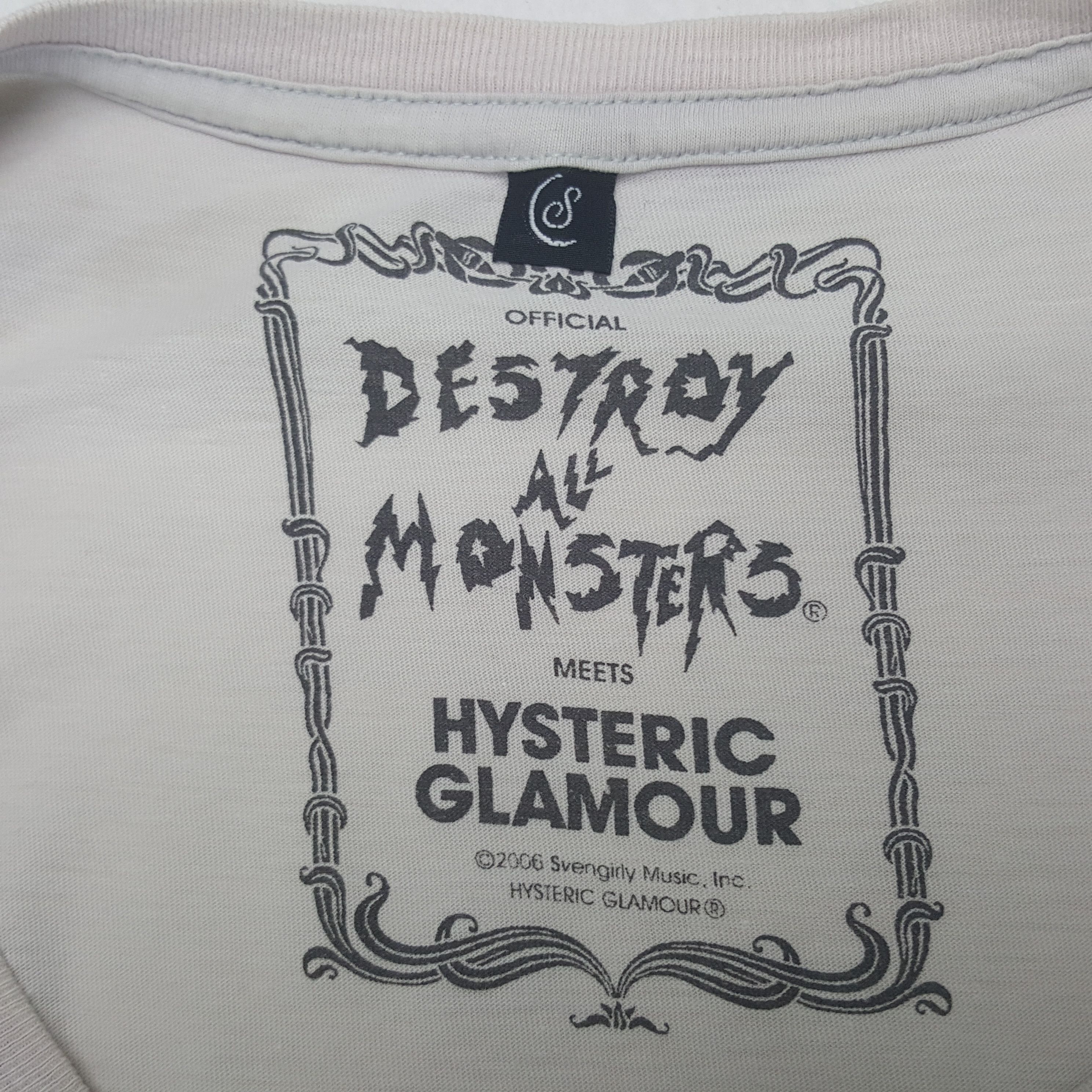 Hysteric Glamour × Vintage Vintage Hysteric Glamour Destroys All Monsters Tshirt Size US XS / EU 42 / 0 - 6 Thumbnail
