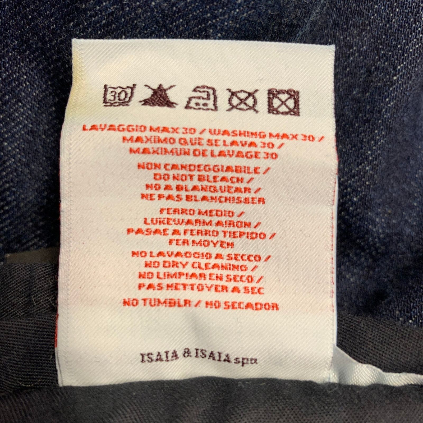 Isaia ISAIA Size 32 Blue Cotton Selvedge Twill Skinny Jeans Size US 32 / EU 48 - 9 Thumbnail